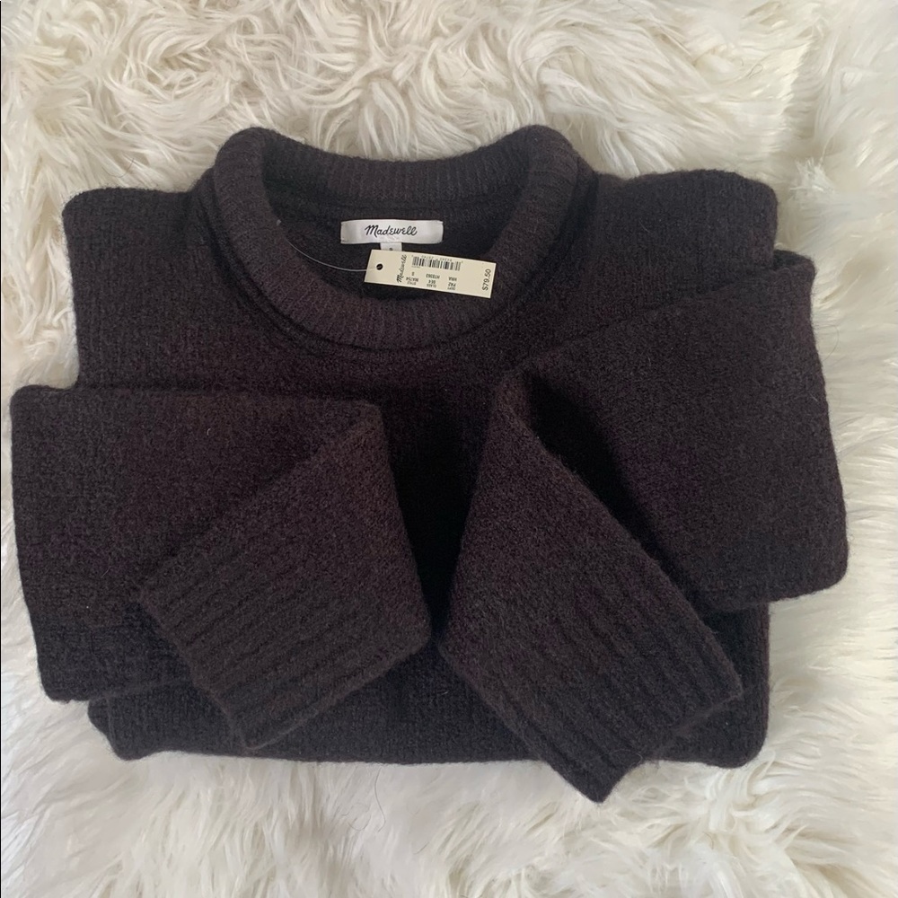 Madewell Rollneck Pullover Sweater - Heather Raisin - Size Small - NWT - Picture 11 of 11
